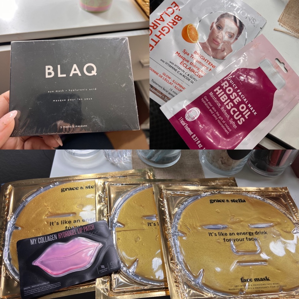 Brand New skin Care bundle: Face Masks, Lip Mask, And Eye Mask